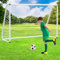 Vkechh Fußballtor 245x155 cm,PVC Fußballtore Fußballtor mit Netz für Strand, Park, Trainingstore, Spielplatz, Hinterhof, Garten