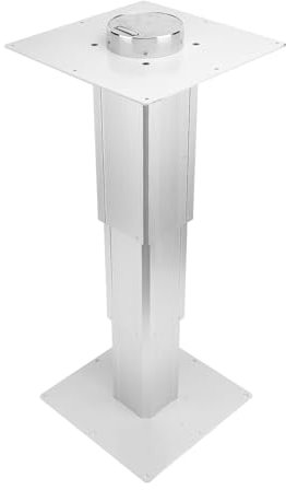 Yctze Pied de Table élévatrice pour Bateaux RV, Manivelle de 310 à 720mm de Hauteur, Pied de Table Robuste en Alliage D'aluminium