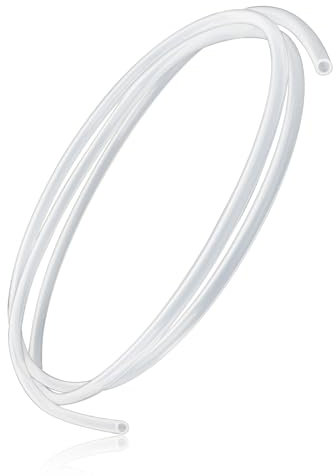 PTFE Hose 2M, ID:2.5mm OD:4mm PTFE Tube Teflon Hose, ELEPRUC 3D Printer Hose for Nozzle, PTFE Schlauch 1,75mm, PTFE Teflon Tube for 1.75mm Filament, PTFE Hose for Direct Drive Extruder 3D Printer