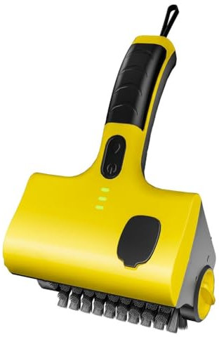 GREOHNMPAW Cepillo de Limpieza para Parrilla de Barbacoa Eléctrica Inalámbrica, Cepillo de Limpieza para Azulejos de Cocina Doméstica, Cabezales de Cepillo Reemplazables