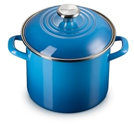 Le Creuset Olla tradicional de acero esmaltado, 6 cuartos de galón, Marsella con perilla de acero inoxidable