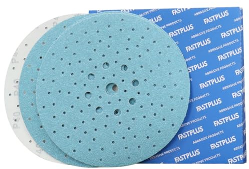 Schleifpapier 225mm Klett 320 Körnung Staubentfernung Keramik Blau 10 Stück | Staubarmes Schleifen für Wände, Holz und große Flächen mit effizienter Materialabtragung und langlebiger Oberfläche