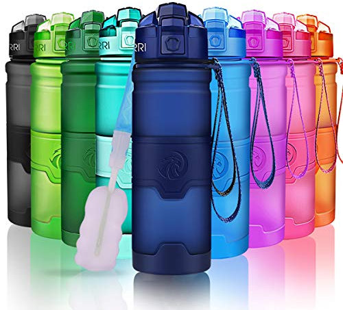 ZORRI Sport Wasserflasche-Trinkflasche Bpa Frei Sportflasche, Dunkelblau, Gr.- 1000ml-32oz