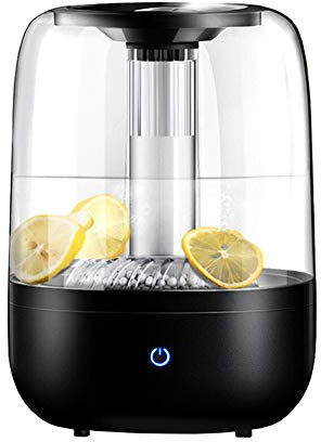 Large Capacity Humidifier Diffuseur Automatique d'huile d'arrêt d'humidité-sans Eau muet de capacité élevée portative-pour la Chambre à Coucher Living Room Office Home Spa (4L)