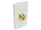 rhinocables Faceplate Frame, Modular Blanking Plate with Custom Modules, Mount Wall Plate Outlet Cover Fitting Single or Double HDMI Socket, VGA, Audio Network - Home Improvement (Single Type F Plug)