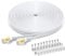 BUSOHE Cavo Ethernet Cat 8 da 7 Metri, Cavo di Rete LAN Piatto Gigabit RJ45 ad Alta Velocità, Cavo Patch Internet 40Gbps 2000Mhz per Switch, Router, Modem, Patch Panel e PC (Bianco)