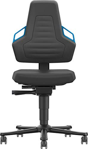 bimos Stuhl/Bürostuhl Nexxit 2 Rollen Schaum Griff blau