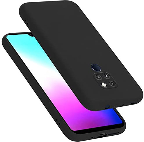 Cadorabo Custodia per Huawei MATE 20 in LIQUID NERO - Morbida Cover Protettiva Sottile di Silicone TPU con Bordo Protezione - Ultra Slim Case Antiurto Gel Back Bumper Guscio
