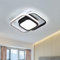 Comely Deckenlampe LED, 32W Quadrat Deckenleuchte Moderne, LED Deckenbeleuchtung für Wohnzimmer Schlafzimmer Esszimmer Flur Küche Balkon, 6500K Kaltweißes Licht