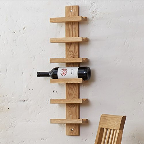 Porte-bouteilles en bois massif Tenture murale Porte-bouteilles Porte-bouteilles créatif Porte-bouteilles de vin range bouteille