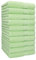 Betz Handtuch 10er Pack Handtücher Set Palermo Größe 50x100 cm 100% Baumwolle - gut trocknend, leichte Qualität - ideal für Sport, Strand, Reisen Farbe Grün