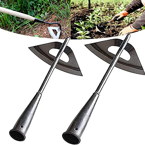 cdbz Zappa Cava Completamente in Acciaio temprato, Zappe da Giardino per diserbo, Zappa Cava per Giardinaggio, Zappa da Giardino, Zappa da Giardino per diserbo in Cortile, allentamento, piantagione
