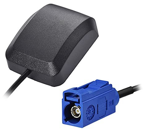 J01S GPS Antenne 3m – Fakra Stecker 2-in-1 Adapter Kabel für Auto, BD + GPS, KFZ Fakra Comand Navi Kabel, Universeller GPS Empfang für Fahrzeugnavigation