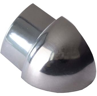 Dalsys 12,5mm Coin Extérieur Rail Quart de Rond Inox Poli, Accessoire Carrelage