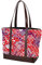 Bunte Blätter-Handtaschen für Damen, große Kapazität, Schultertasche, mehrfarbig06, 33.8x12x31cm