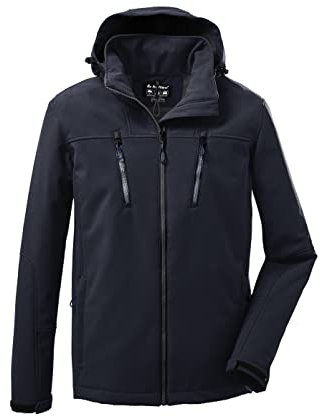 Killtec Herren Softshelljacke/Outdoorjacke mit abzippbarer Kapuze KOW 163 MN SFTSHLL JCKT, dunkelnavy, 3XL, 37711-000