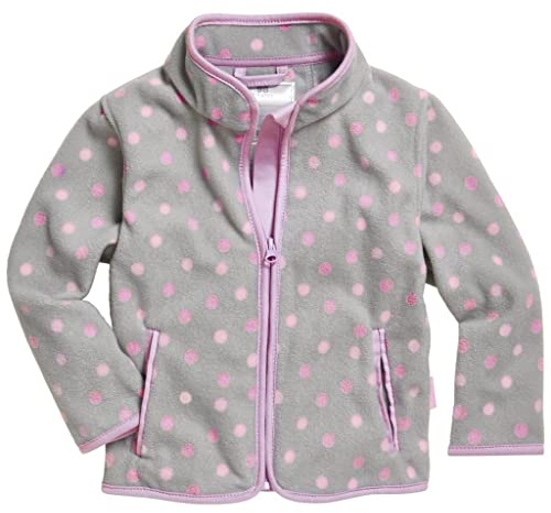 Playshoes Fleece-Jacke Unisex Kinder Outdoor-Oberteil, grau Punkte, 140
