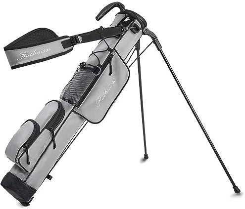 RUTHNISSI Golf-Standbag, leicht, einfach zu tragen, mit gepolstertem Tragegurt, langlebige Pitch-&-Putt-Golftasche, Übungs-/Ranger-/Sunday-Golfbag für Damen und Herren