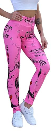 Legging de sport pour femme avec taille haute, Yoga, fitness et gym, Pantalon long, Rose (02), S