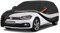10 Layers Hatchback Car Cover Waterproof Breathable,Full Outdoor Car Covers Custom Fit for VW Polo, Ford Fiesta, Toyota Yaris, Peugeot 208, Hyundai i20, Nissan Micra, etc Black