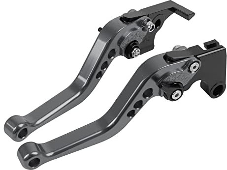 HAONEL Kurze Brems- und Kupplungshebel-Sets aus CNC-Aluminium, Ersatz für Kawasaki 2017–2025, Z650, Z900, Ninja 650R, ER-6F, Vulcan S 650, EN650, KLE650, Versys 650, KLZ1000, Versys 1000, ZX-4R