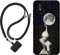 Sunrive Funda Compatible con Alcatel 1,Slim Fit Gel Mate Carcasa Case Bumper de Impactos Espalda Cover (Sombra de Espalda,Luna,Estrellas)+1 X Correa Universal