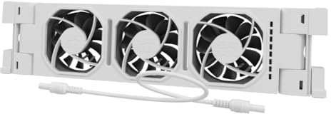 Heatfan 3 - Kühlerlüfter Erweiterung Set - Universalgröße - Konvektorventilator ohne Lärm - Weiß