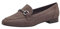MARCO TOZZI Damen Loafer ohne Absatz Vegan mit Schnalle, Braun (Pepper), 37 EU