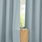 PONY DANCE Leinenoptik Gardinen mit Kräuselband 2er Set Wohnzimmer Vorhänge Halbtransparent H 245 x B 140 cm Vorhang Leinen Boho Gardine Halbtransparent Linen Curtains with Rail Hooks, Graublau