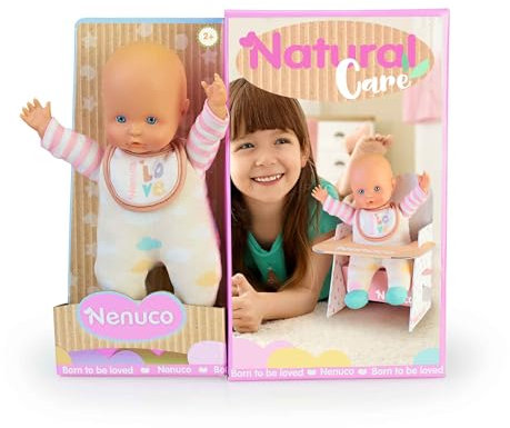Nenuco Natural Care Puppe, 25 cm, mit Zubehör aus Karton, einfach zu montieren, Verschiedene Modelle