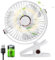 Huifengjie Ventilador de Mesa con Pinza 5000mAh Portatil Mini Ventilador USB Silencioso Pequeño Ventilador de Escritorio 5 Velocidades 720° Rotation Ventilador a Pilas para Oficina Hogar Camping