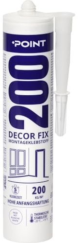 POINT 200 Decor Fix Montageklebstoff, 300 ml, Weiß