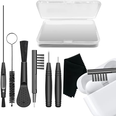 Yianyal Hörverstärker-Reiniger-Set, Bürsten-Set, Hörverstärker-Bürsten – Reiniger-Set mit Aufbewahrungsbox, Hörverstärker, Trockentücher, Schraubendreher, Hörgeräte-Zubehör