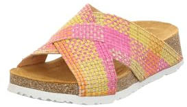 Think! Damen KOAK chromfrei gegerbte nachhaltige Pantolette, Fuxia 9170