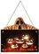 Halloween Dekoration Hängeschild Mit LED Kürbislaternen Und Geisterfigur - Batteriebetrieben Leuchtende Wanddeko Für Party, Haus, Tür, Hof - Deko Garten Outdoor