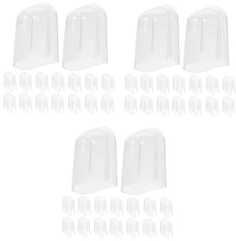 NOLITOY 72pcs Tooth Brush Head Caps Protective Covers for Toothbrush Heads Travel Toothbrush Case Dust Caps for Household