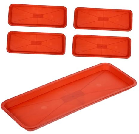 Happyyami Bacs D'éGouttage Rectangulaires pour Plantes, Soucoupes RéCupéRatrices d'eau, Bacs De Drainage éTanches pour Pots De Fleurs De FenêTre Et De Jardin