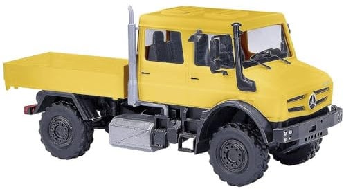 Busch 51080 H0 LKW Modell Mercedes Benz Unimog U 5023, gelb