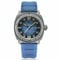 Stalingrad Defender Herren-Armbanduhr, Titan, Mond, automatisch, Silikon, Schwarz / Grau, Datum Saphir, Schwarz