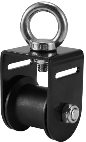 Qerwsdty Hebeseilrolle, Lagerblock, Seilrolle, Rad, Tragbare, Robuste Stummschaltrolle, DIY-Fitnessgeräte, Ringrolle