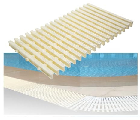 KKJPL Rejilla De Desagüe For Piscinas, Duchas Y Alcantarillas For Entradas De Vehículos, Canaletas, Patios, Terrazas De Piscinas Y Áreas Comerciales.(30x100CM/10pcs)