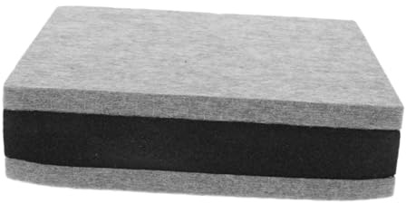 SHINEOFI Acoustic Diffusion Speaker Pads Light Gray Insulation Mat for Subwoofer Vibration Isolation Automotive Sound Deadening Outdoor Compatible Carpet Adhesive