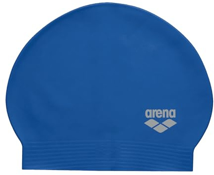 ARENA Unisex Soft Latex Badekappe, Royal-Silver, Einheitsgröße EU
