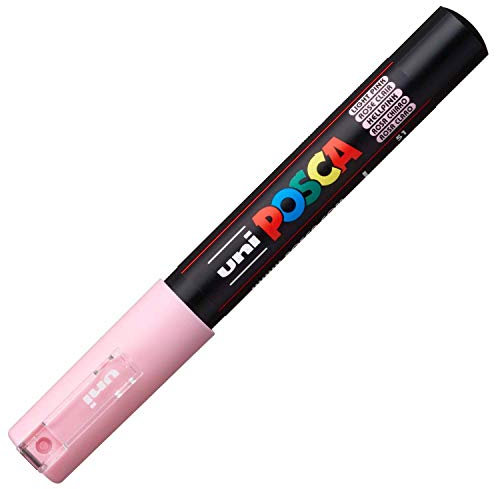 POSCA 186719 - POSCA Marker mit extra feiner Rundspitze, hellrosa