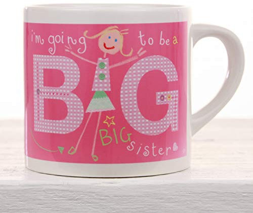60 Second Makeover Limited I'm Going to be a Big Sister Girls Childrens Smug Kids Mug Little Cup Ceramic Illustrated