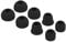 8pcs Black Replacement Eartips Earbuds Eargels for Beats by dr dre Powerbeats 2 Wireless Stereo Earphones