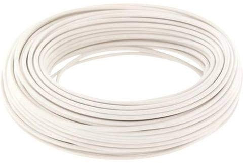 BELI-BECO D105/10 Kabel - Kupferdraht 1 x 0,2 mm² (1x0,50mm) - 10 m Ring (Weiß)