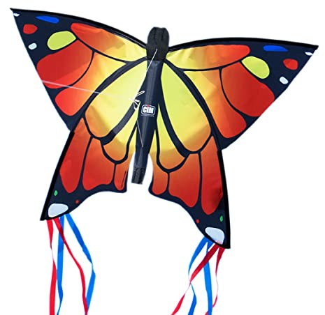 CIM Leichtwind Schmetterling Drachen - Butterfly - Einleiner für Kinder ab 3 Jahren - inkl. Drachenschnur