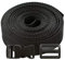 Roban Fashion Gurtband Polypropylen 5m mit Schnallen Klickverschluss/Klippverschluss x5 und x10 Leiterschnallen 40mm,Schwarz