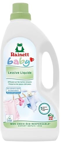 Rainett Lessive Bébé 1,5L, Non parfumé